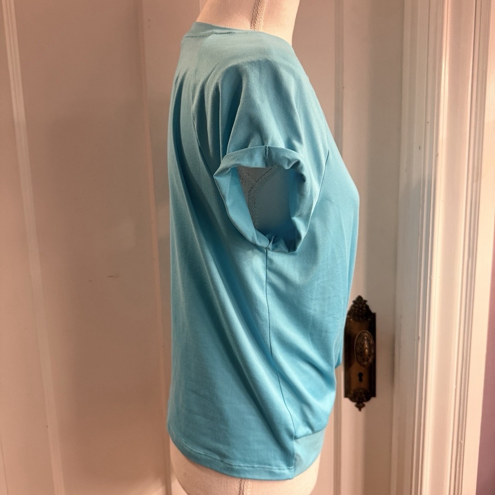 Gerry Girls Blue Twist Top‎ Athletic Top Size L 14/16 EUC - Picture 2 of 6
